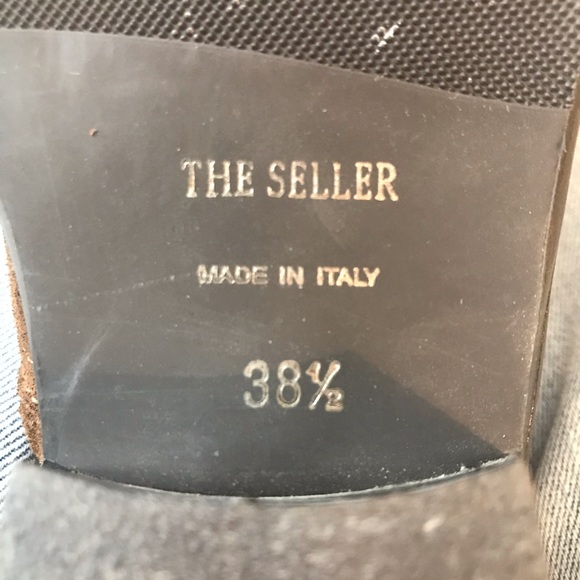 THE SELLER Brown SUEDE Western ANKLE Boots BOOTIES - Picture 6 of 6